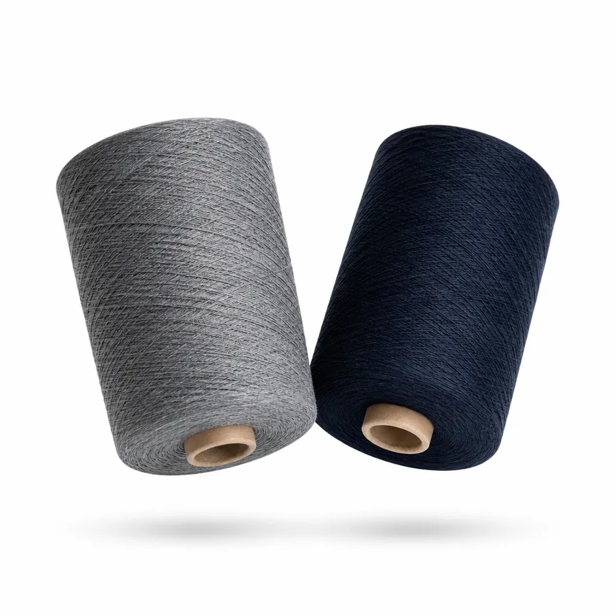 Cones de fio reciclado EVOTEX